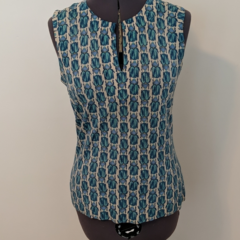 Tory Burch Sleeveless Beetles Thin Sweater M